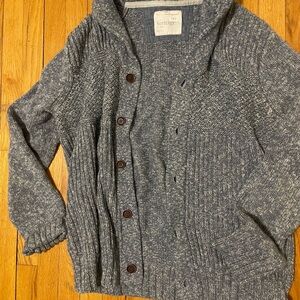 Banana Republic Heritage Knit Shawl Neck Cardigan Fisherman Sweater